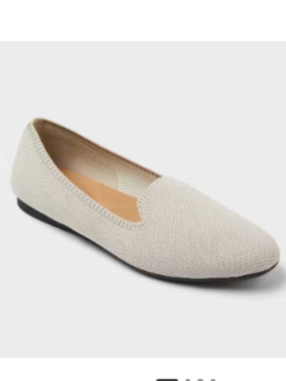 💙 2 for $25 NWOT a new day Target Etta Women Beige Knit Slip-On Loafers Size 10